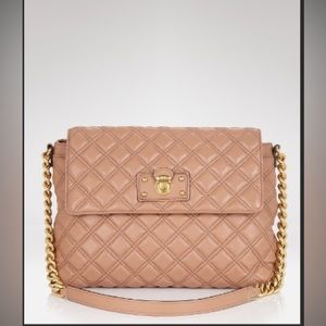 Marc Jacobs The Collection Large Single-Quilted Leather Bag Camel